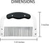 HIC Kitchen Crinkle-Cut Wave Slicer, Stainless Steel Blade - Vegetable Cutter