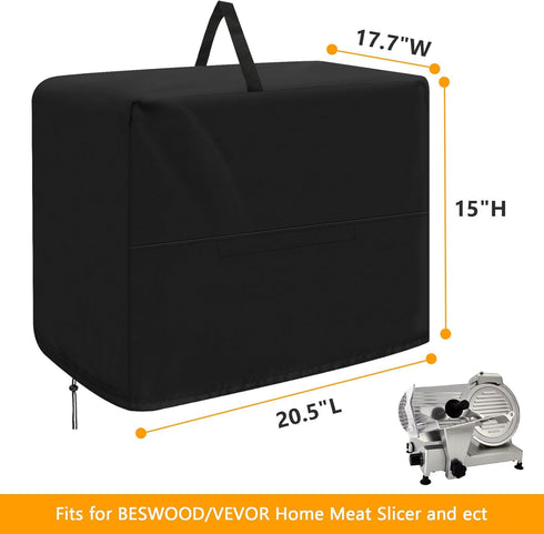 Meat Slicer Cover, Waterproof Appliance Covers for Kitchen Counter, Fit for BESWOOD/VEVOR Home Meat Slicer