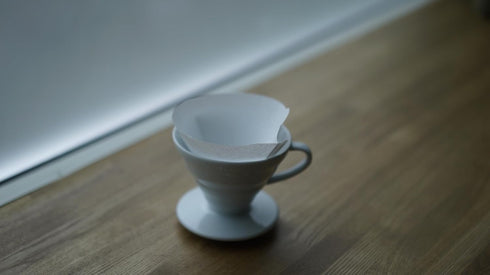 Hario V60 Paper Coffee Filter, White, Size 01, 100ct