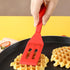 2 Pack Kunovo Small Spatula for Nonstick Cookware, Heat-Resistant Silicone Thin Spatula for Baking