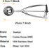 Medium Cookie Scoop, 2 Tbsp / 30ml / 1 oz, Size #40 Cookie Dough Scoop for Baking, Stainless Steel