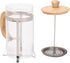 Elanze Designs Large Glass and Bamboo French Press Coffee Maker, 1 Liter