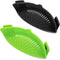2 Pcs Silicone Clip on Strainer, Fits All Pots and Bowls for Pasta, Meat, Vegetables, and Fruit