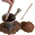 Coffee Machine Cleaning Brush Set, 4 Piece Set with Wooden and Nylon Brushes for Grinders and Group Heads
