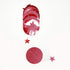 Decor365 Twinkle Star Garland Glitter Red Party Decorations, Star Banner Ceiling Hanging Streamer for Birthday