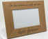 CustomGiftsNow Natural Alder Wood Engraved Tabletop/Hanging Photo Frame (4x6-inch Horizontal)