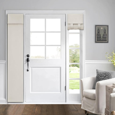 HOMEIDEAS Sidelight Curtains for Front Door, Thermal Insulated Privacy Door Shades, 1 Panel, Cream