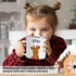 11Oz. 1-Pack Andaz Press Personalized Kids Christmas Hot Chocolate Stainless Steel Campfire Coffee Mug, Adorable