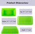 Webake Jumbo Cupcake Liners - Rectangular 4.3 Inch Silicone Baking Cups, Reusable Muffin Cups (Pack of 12)