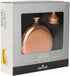 Luxury Stainless Steel Mini Hip Flask - 140 ml (5 fl oz) with Decanting Funnel, Copper Effect