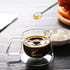 4 Pcs Clear Glass Tea Spoon, Long Handle Stirring Spoon for Coffee, Iced Tea, Cocktail, Dessert