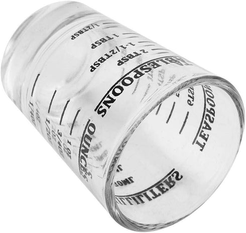 Maxmartt Measuring Shot Glass, 1 oz, 30ml, Small Glass Measuring Cup with Ounces Milliliters