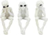Ebros Glow in The Dark See Hear Speak No Evil Alien Shelf Sitters Set of 3 Extra Terrestrial Creatures