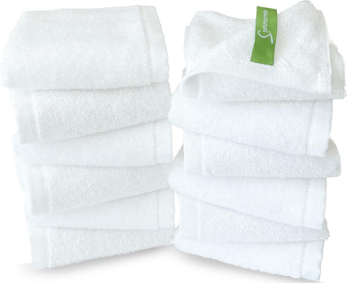 SUMMERMIA 12 Pack Washcloths 13" x 13" - Soft Wash Cloths for Your