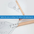 Pizza Turning Peel, Perforated Metal Aluminum Paddle with 16 Inch Anti-Scalding Non-Slip Wooden Handle