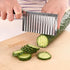 2 PACK French Fry Crinkle Cutter, Wavy Potato Slicer, Vegetable Chopper Knife for Home Kitchen