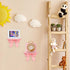 DOITOOL Wooden Floating Shelf Wall Mounted, Nordic Style Butterfly Semicircle Storage Shelf for Wall, Decoration