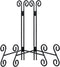 12 Inch Plate Stands for Display, 2 Pack Black Iron Adjustable Easel Stand for Photo Frame, Plate, Home Decoration