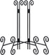 12 Inch Plate Stands for Display, 2 Pack Black Iron Adjustable Easel Stand for Photo Frame, Plate, Home Decoration