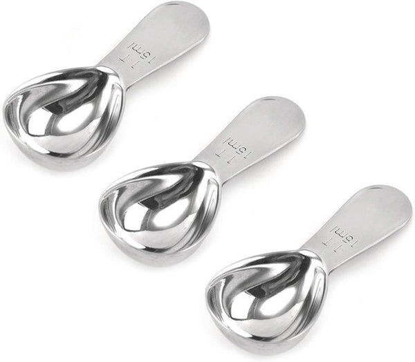 Coffee Scoop 3-Piece Set, Stainless Steel Tablespoon Measure Spoon for Brewing