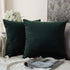 MIULEE Pack of 2 Velvet Soft Solid Decorative Square Throw Pillow Covers, 18x18 Inch, for Sofa, Bedroom, Car