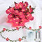 suddus 40 LED Fairy Lights Battery Powered, 12.5ft Pink Rose Flower String