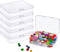 Goiio 6 Pcs Mini Plastic Storage Containers Box with Lid for Collecting Small Items, Beads, and Crafts