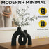 Jas & Jax Goods Set Matte Black Ceramic Vase - Modern Hug Donut Ceramic Vases by , Minimalistic Nordic Home Decor