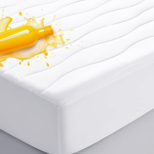 California King Cotton Mattress Protector, Breathable Pillow Top Mattress Cover, Soft Quilted