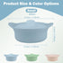 Jalopink 20oz(600ml)) Silicone Microwave Steamer - Microwave Pot Steamer Basket Bowl for Baby Food, Vegetables