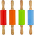 Miokun 4 Pack Small Rolling Pin for Kids, Kids Rolling Pin for Home