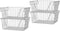 Slideep Large Stackable Storage Baskets - Sturdy Metal Wire Pantry Organizer for Home, Bathroom, Kitchen