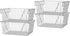 Slideep Large Stackable Storage Baskets - Sturdy Metal Wire Pantry Organizer for Home, Bathroom, Kitchen