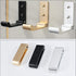 6PCS Folding Coat Hooks, Matte Black Wall Mounted Hooks for Hanging Coats & Bathroom Towels, Heavy Duty Aluminum Alloy