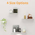 16" 2 Packs, MKO Floating Shelves for Wall, Metal Wall Mounted Shelf for Bathroom, Bedroom, Living Room, Kitchen