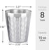 Beasea 10 oz Stainless Steel Cups - 8 Pack Small Bulk Insulated Tumblers for Home, Office, Party, and Camping