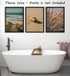Sandy Beach Landscape Set of 3 Unframed Wall Prints, Coastal Ocean Waves and Beach Path Posters for Home Decor (8x10)