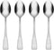 Oneida Colonial Boston Teaspoons, Silverware Set, Set of 4