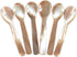 DUEBEL Set of 6 Pink Mother of Pearl Caviar Spoons, 4.5 inch / 11cm with Round Handle for Caviar or Egg Serving