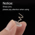 KUUQA 100 Pieces Upholstery Twist Pins, Clear Heads Bed Skirt Pins for Slipcovers and Bedskirts