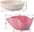 4 Pack Cedilis Pistachio Bowl, Double Peanut Bowl with Seeds Shell Storage, Wheat Straw Snack Serving Dish