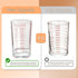 BCnmviku 4 Ounce/120ML Heavy Espresso Measuring Cup Shot Glass, Black Line (1, Red)
