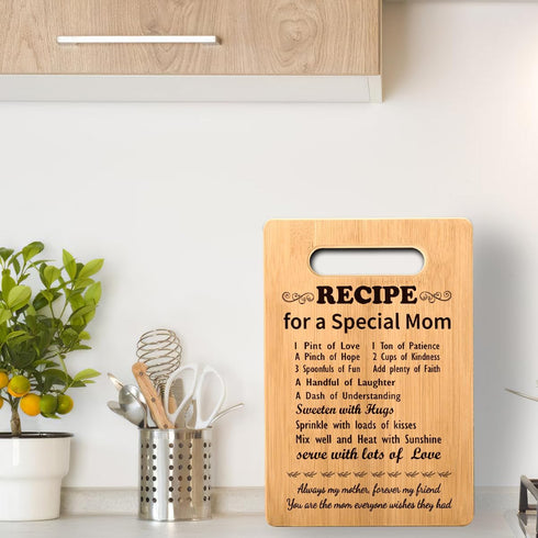Gifts for Mom from Daughter, Birthday Gifts for New Mother, Cutting Board Gift for Stepmother, Mama