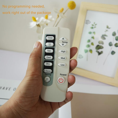 Replacement Remote Control for GE Air Conditioner Models ARC-715, ARC-767, ASD06LB, ASD06LBS1, ASH06LB, ASH06LBS1,