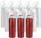 OAMCEG 12 Pack Ketchup Squeeze Bottles, 8 OZ Plastic Condiment Bottles for Sauces, Dressings, Paint