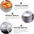 Kichvoe 250pcs Disposable Egg Tart Molds, Round Nonstick Mini Pie Pans, Aluminum Foil Bakeware for Cupcake, 2.7 Inch