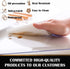 Leoewo 22x40 inch Clear PVC Table Protector Plastic Table Top Cloth Cover Vinyl Table Pads Easy Clean Heavy Duty