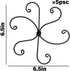 6.5 6.5IN -5 Set, Yohsnor Black Monstera Plant Support Hook - * Piece Durable Metal Stem Supports for Indoor Plants