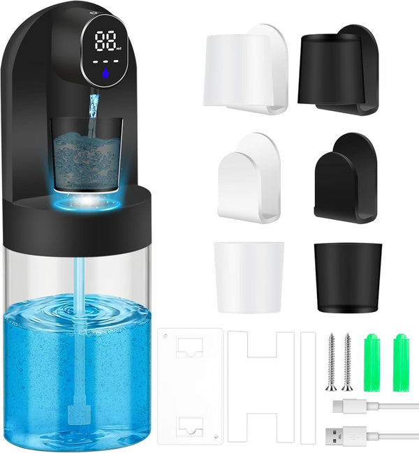 Automatic Mouthwash Dispenser for Bathroom, 20.29 oz Touchless Smart Wall-Mounted Mouth Wash