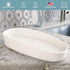 Elegant Oval Ceramic Tray for Soap and Sponge Organization
